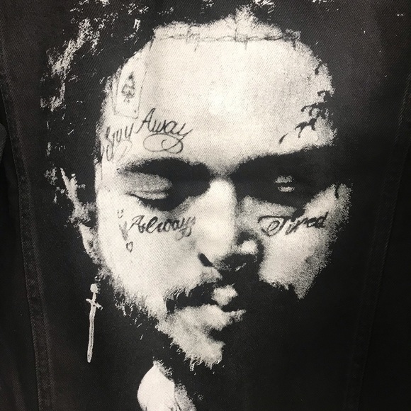 H\u0026M Jackets \u0026 Coats | Post Malone H\u0026M Posty Mens Womens New Nwt Black Jean Jacket Limited Edition Rare | Color: Black | Size: L | Luxury_Goods_93's